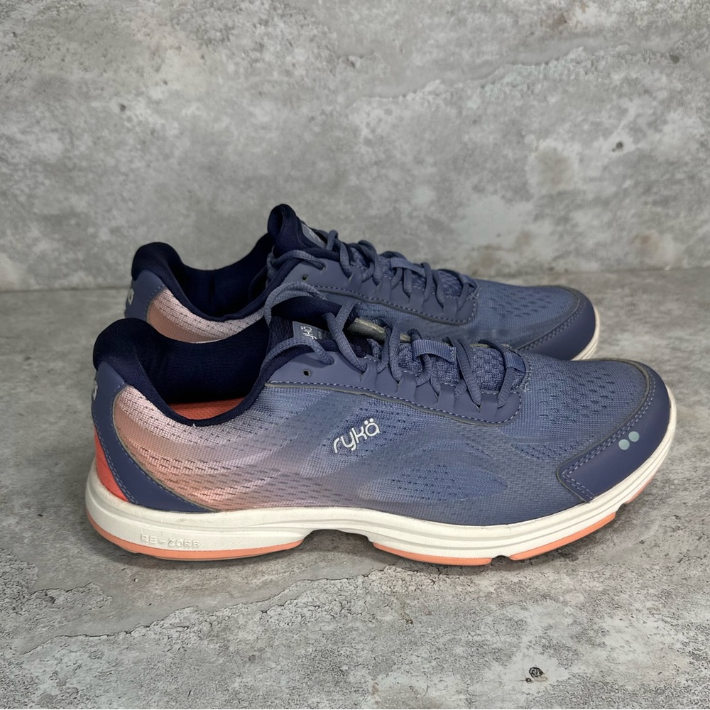 Ryka 12W Blue and Pink Sneakers Modern Mesh Design - Picture 4 of 7
